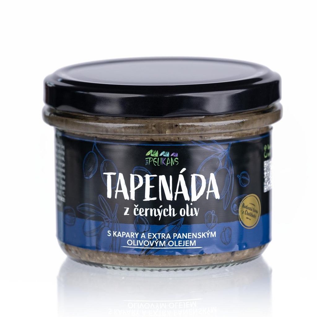 Tapenáda z černých oliv 170 g The Pelikans 